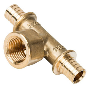 STOUT Тройник с внутренней резьбой 16xR 1/2"